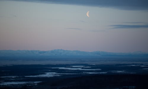 Free stock photo of early sunrise, moon, moon rise