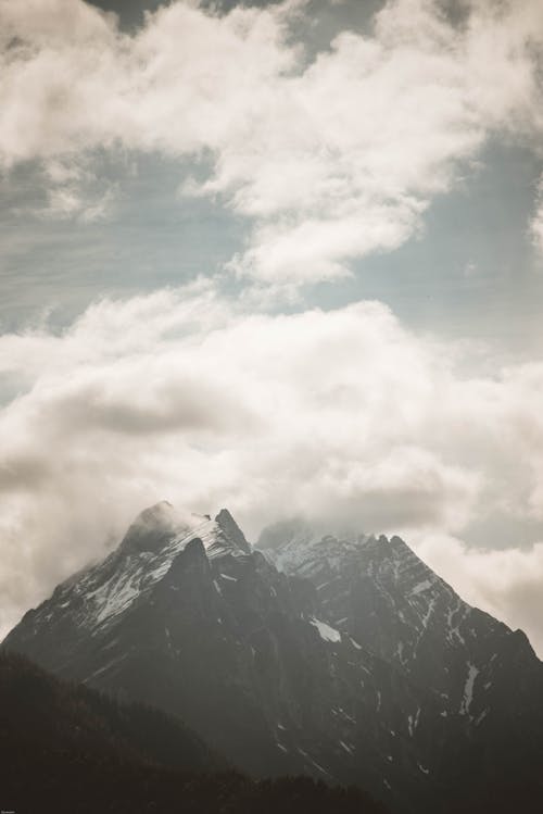 бесплатная Туманная гора Стоковое фото