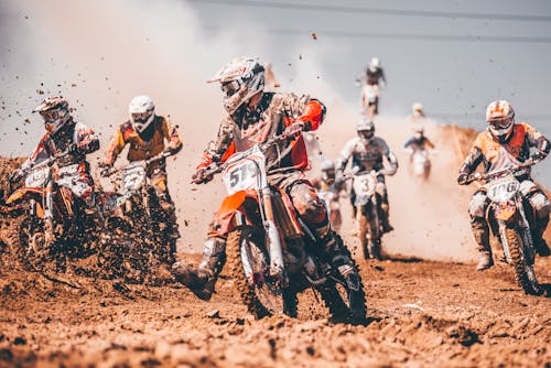 Foto d'estoc gratuïta de acció, aventura, bicicletes de terra