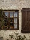 Brown Wooden Framed Glass Window