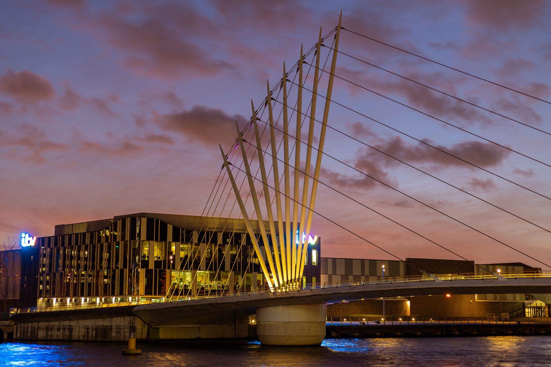 Media City Footbridge in Salford England