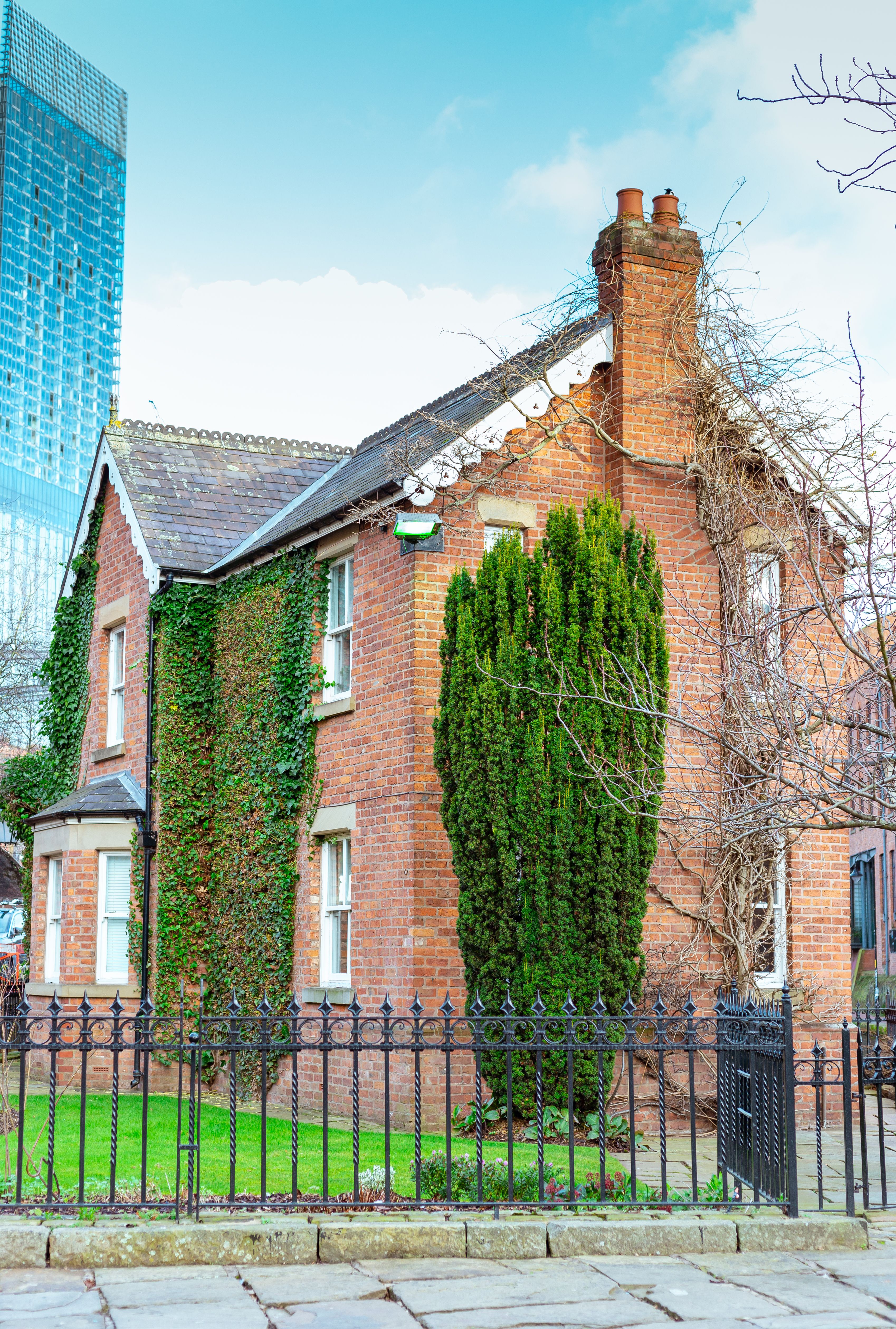 Victorian brick terraced house in Manchester
