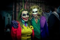 Persons Wearing Creative Makeup and Colorful Costumes
