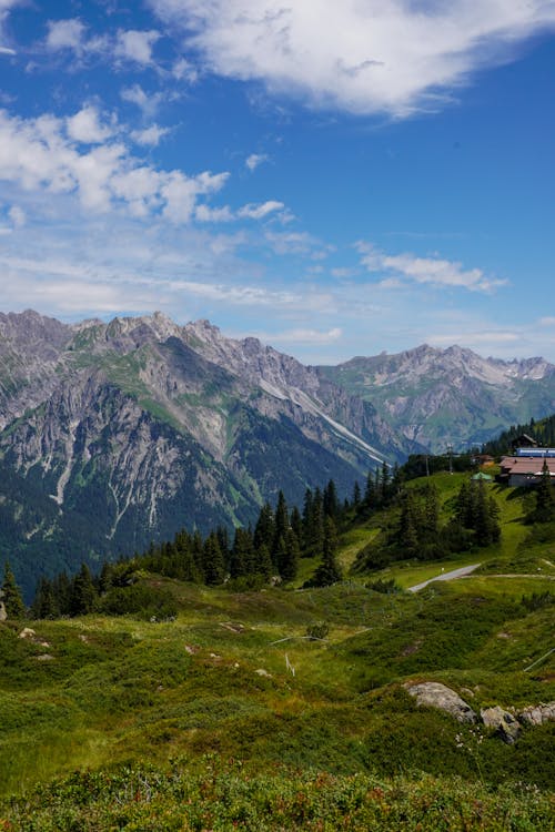 Бесплатное стоковое фото с Австрия, белые облака, вертикальный выстрел