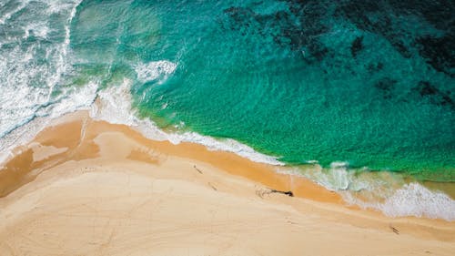 An Aerial Photography of a Beach