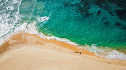 Darmowe zdjęcie z galerii z fale, fotografia lotnicza, krajobraz