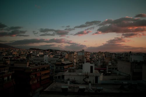 Free stock photo of athens, big city, clouds