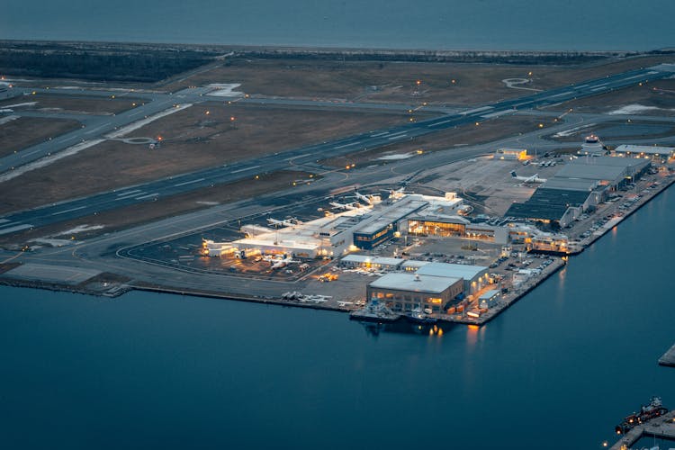 Aerial View Of An Airport