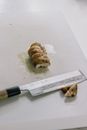Brown Bread on White Paper