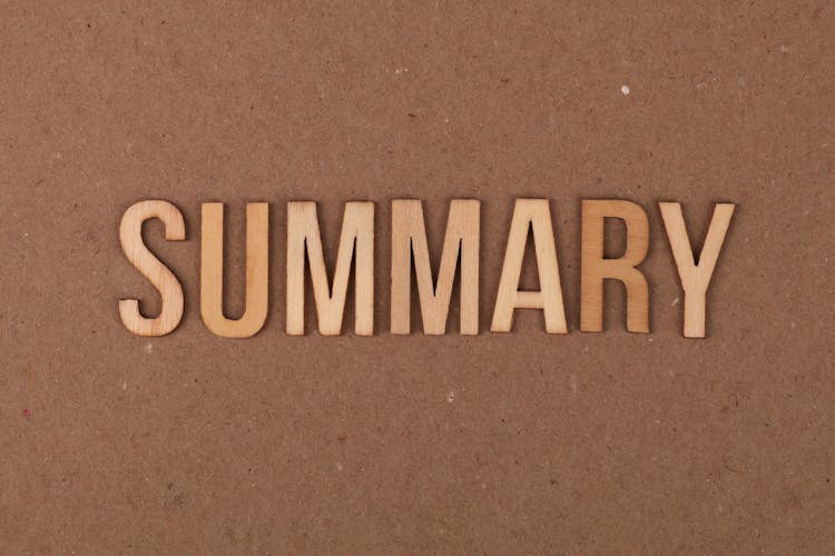 Summary Wooden Sign