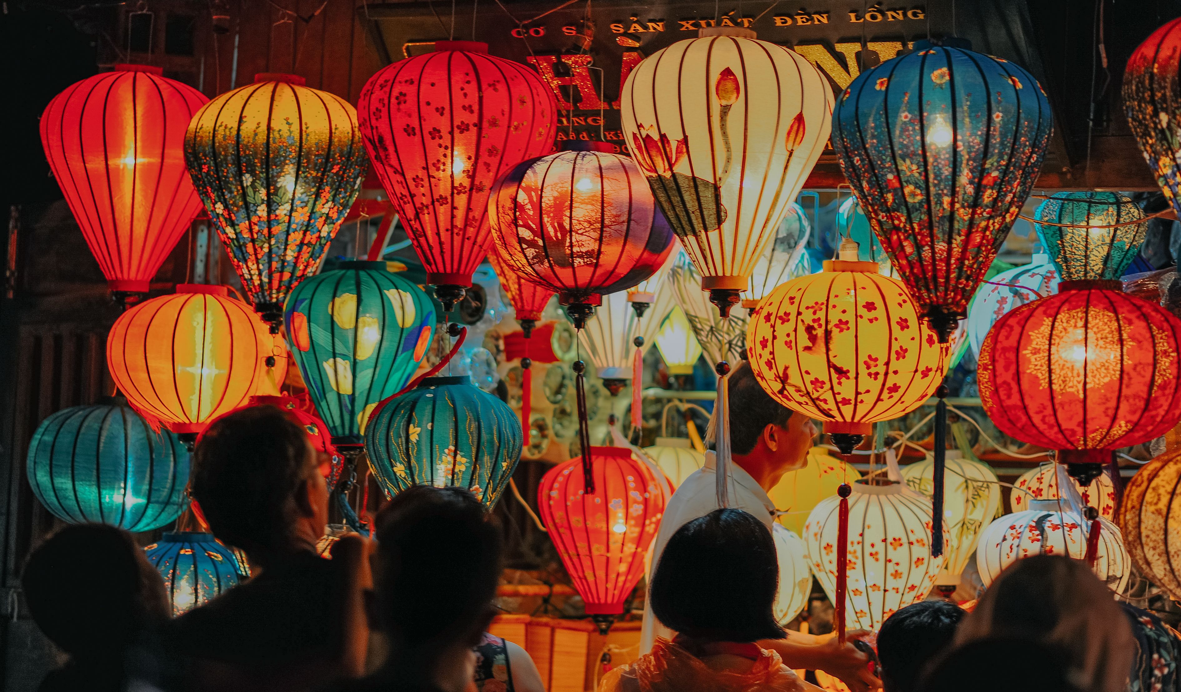 People Standing Near Assorted color Lamps Free Stock Photo people-standing-near-assorted-color-lamps-free-stock-photo