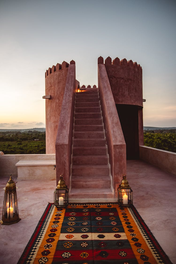 Stairs Leading To Tower