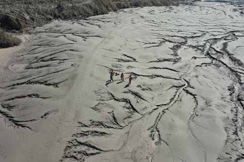 People on a Frozen Lake