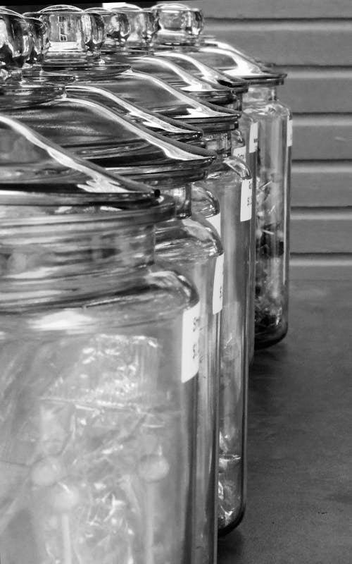 Free stock photo of glass jars, jars