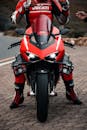 Red and Black Sports Bike