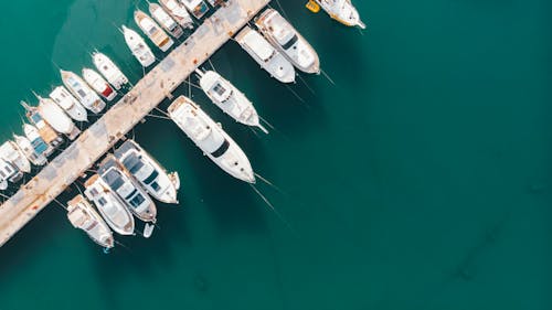 Immagine gratuita di barche, fotografia aerea, marina