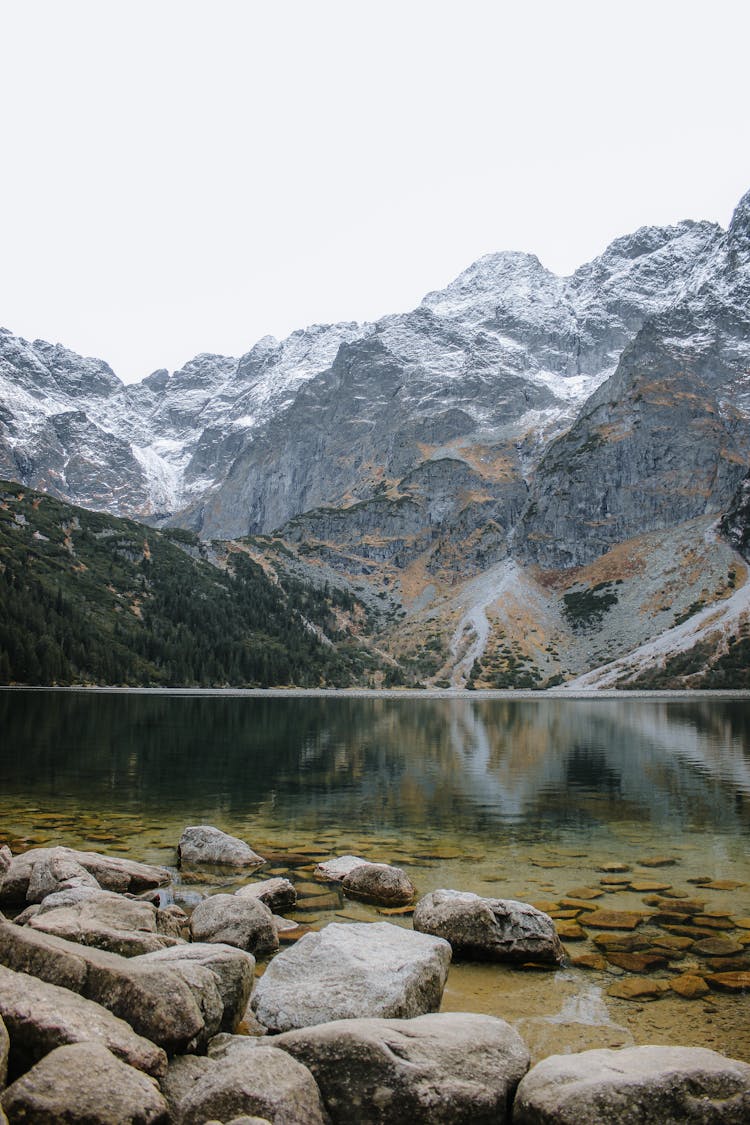 View Of A Lake And Mountain