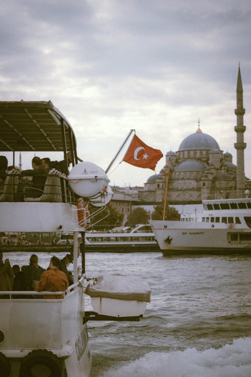 Ferry Boat on a River 