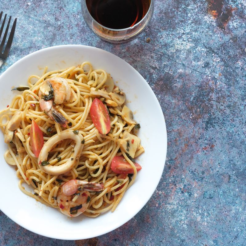 Party Baked Pasta with Shrimp, Fennel and White Wine