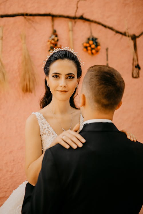 A Beautiful Bride in her Wedding Dress