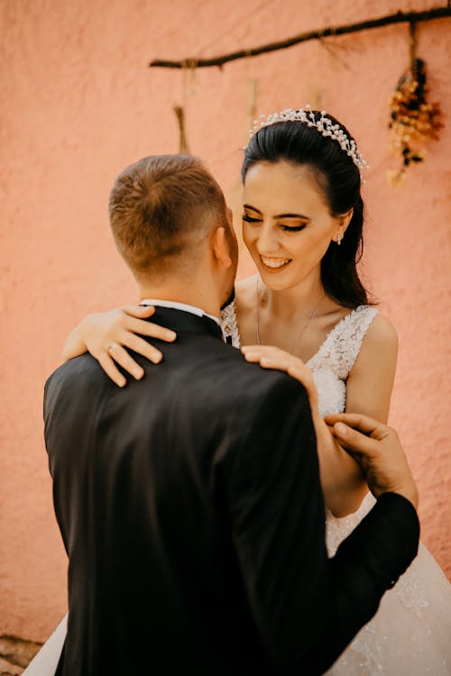 Bride Embracing Bridegroom 