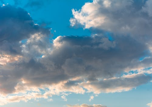 Foto d'estoc gratuïta de cel blau, cúmuls, núvols