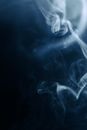Blue and White Smoke Illustration