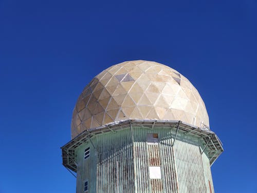Rooftop with Dome Against Clear Sky