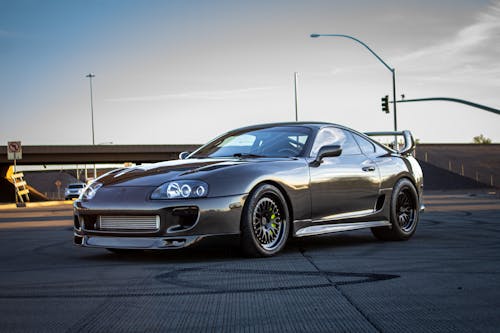 Toyota Supra Parked on Roadway