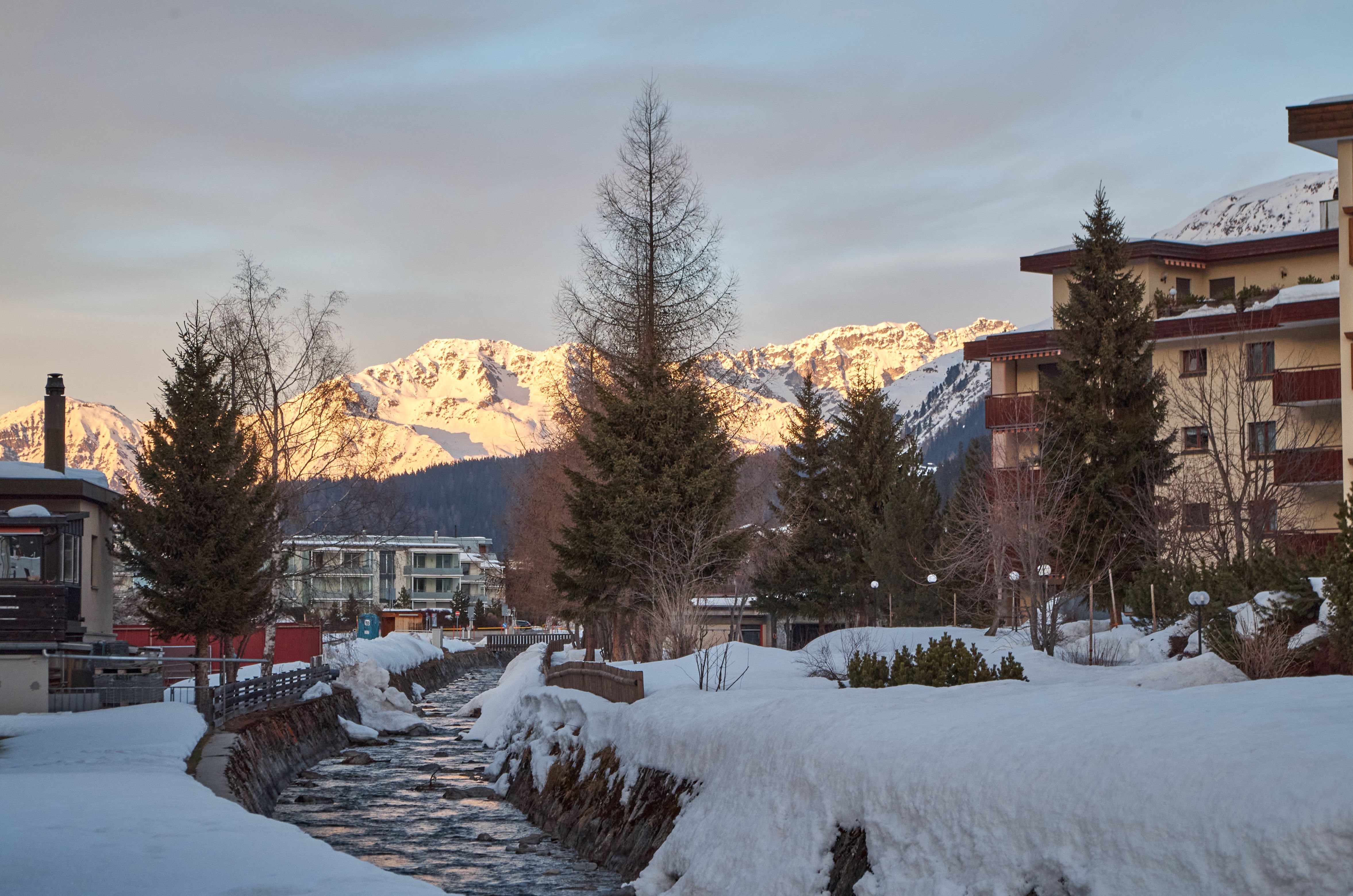 Calm river waters at dawn near the High View Waters resort