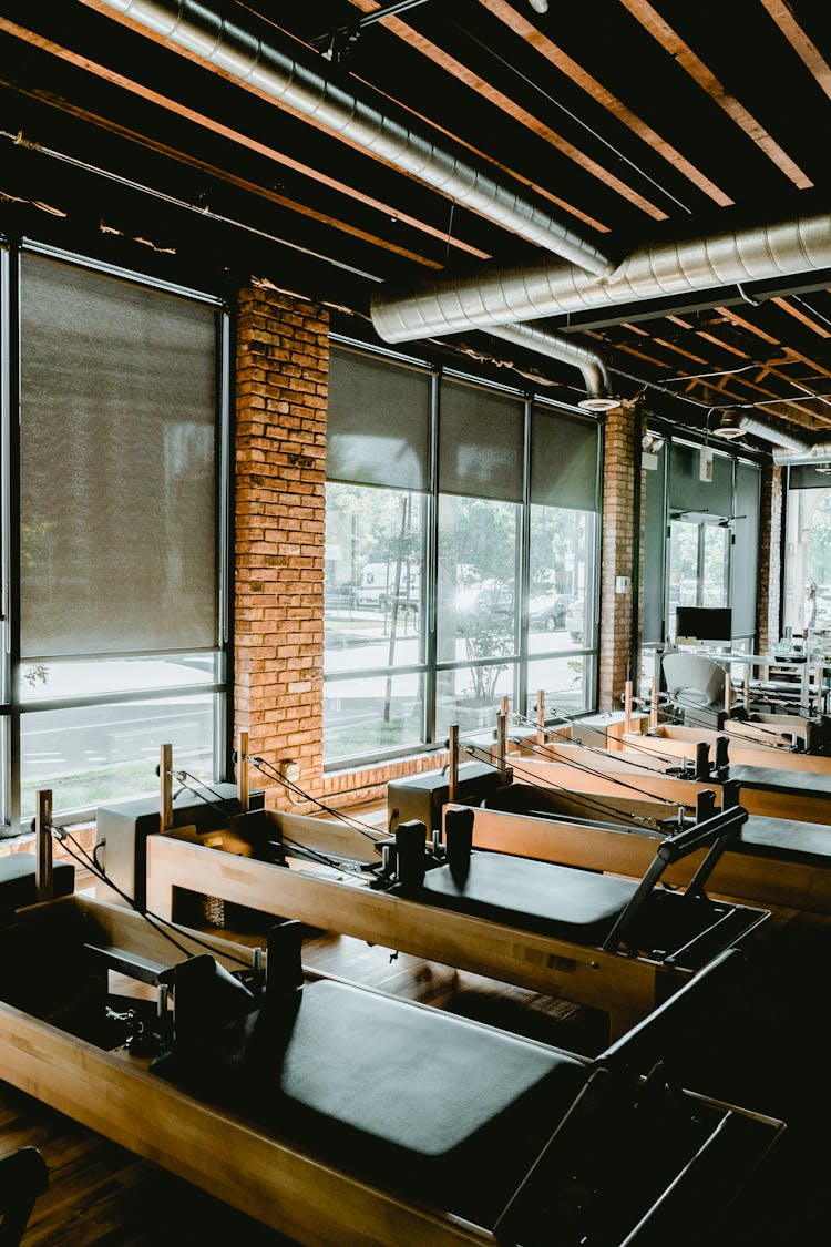 The Interior Of A Pilates Studio