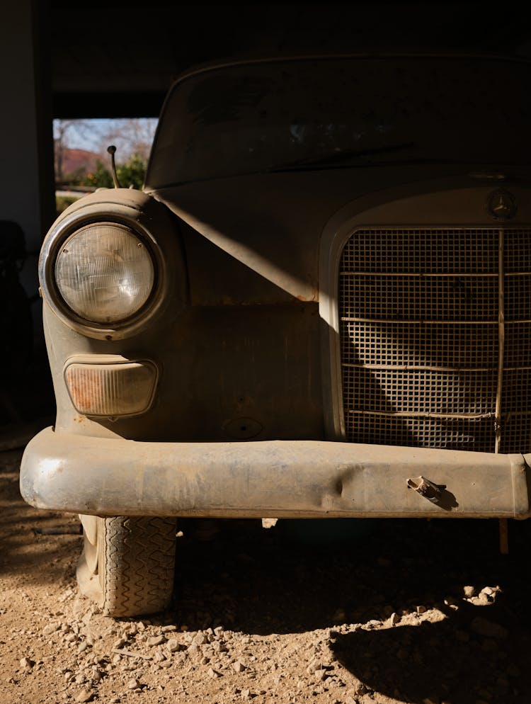 A Neglected Vintage Car