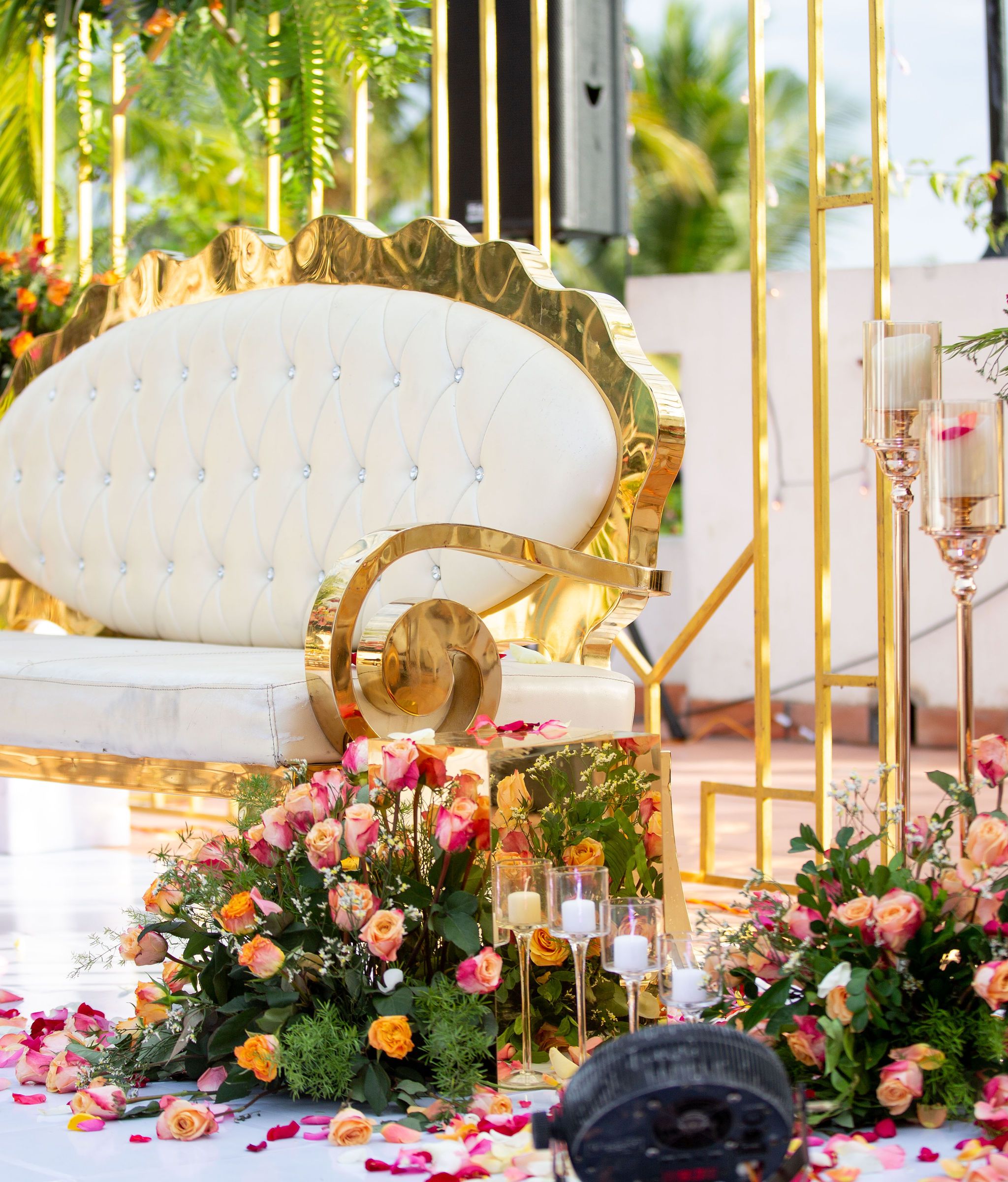 Event tables set for a celebration