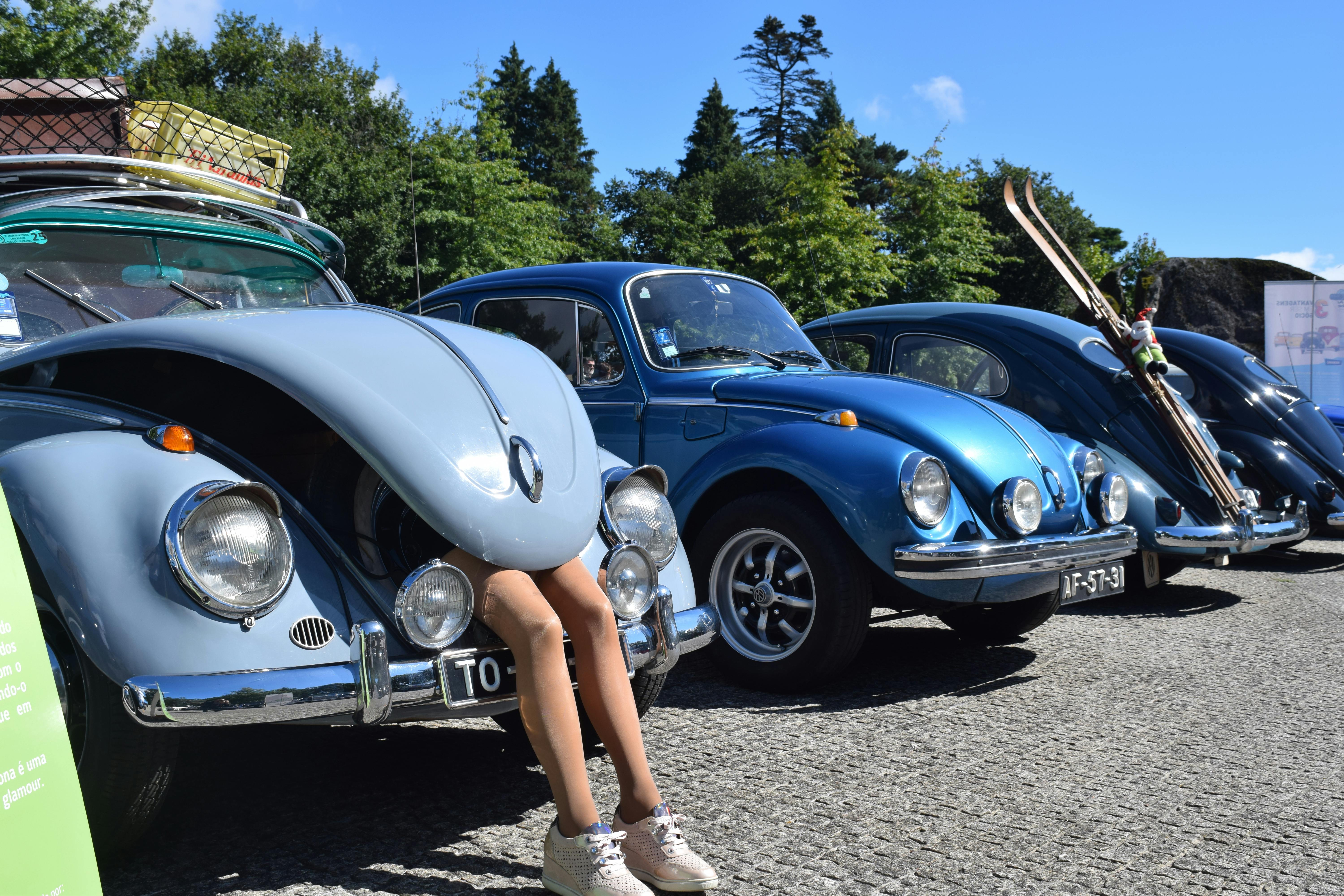 White Volkswagen Beetle Coupe Parked · Free Stock Photo White Volkswagen Beetle Coupe Parked · Free Stock Photo