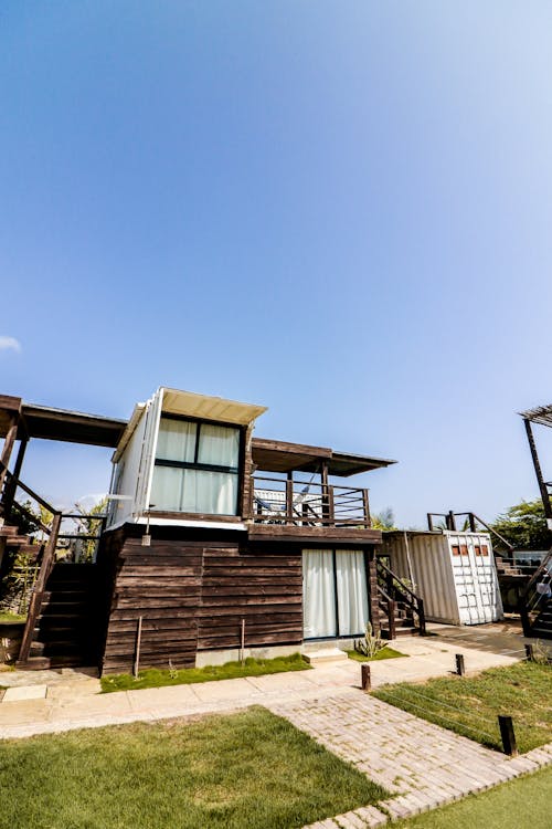 Photo of a Bungalow against a Clear Sky 