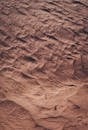 Line of Footprints Across Sands of Desert