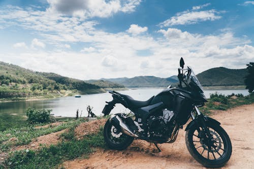 Side View of an Adventure Bike 