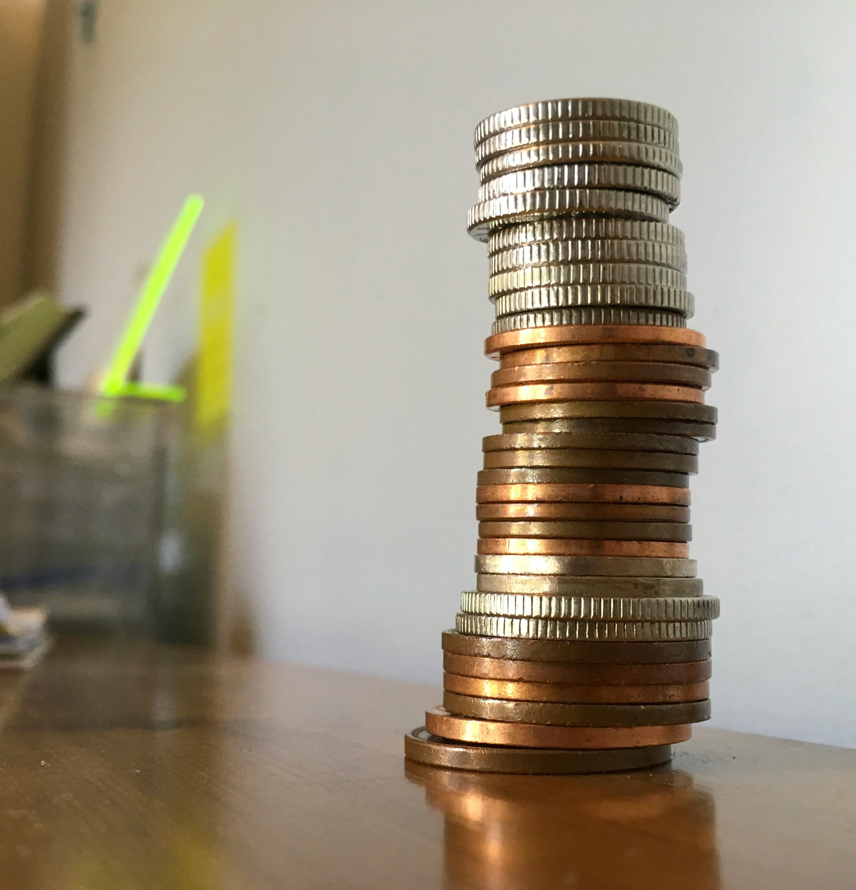 Free stock photo of coins, money, money making
