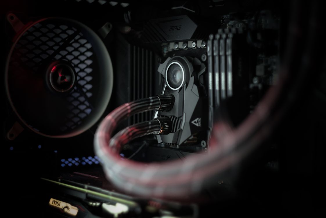 Close-up of a Cooling System in a PC Computer · Free Stock Photo