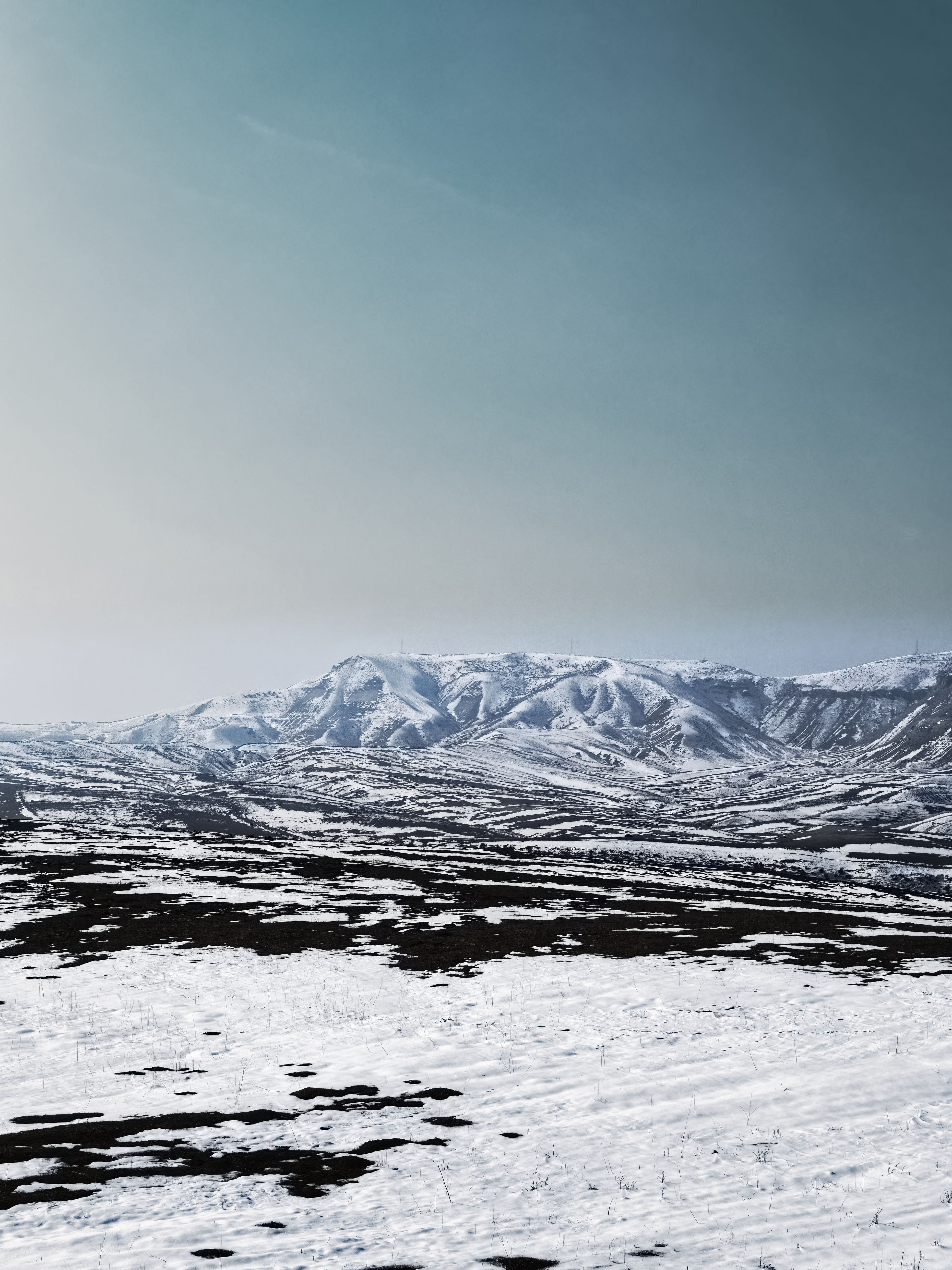 Snow Covered Mountains Under the Clear Blue Sky · Free Stock Photo