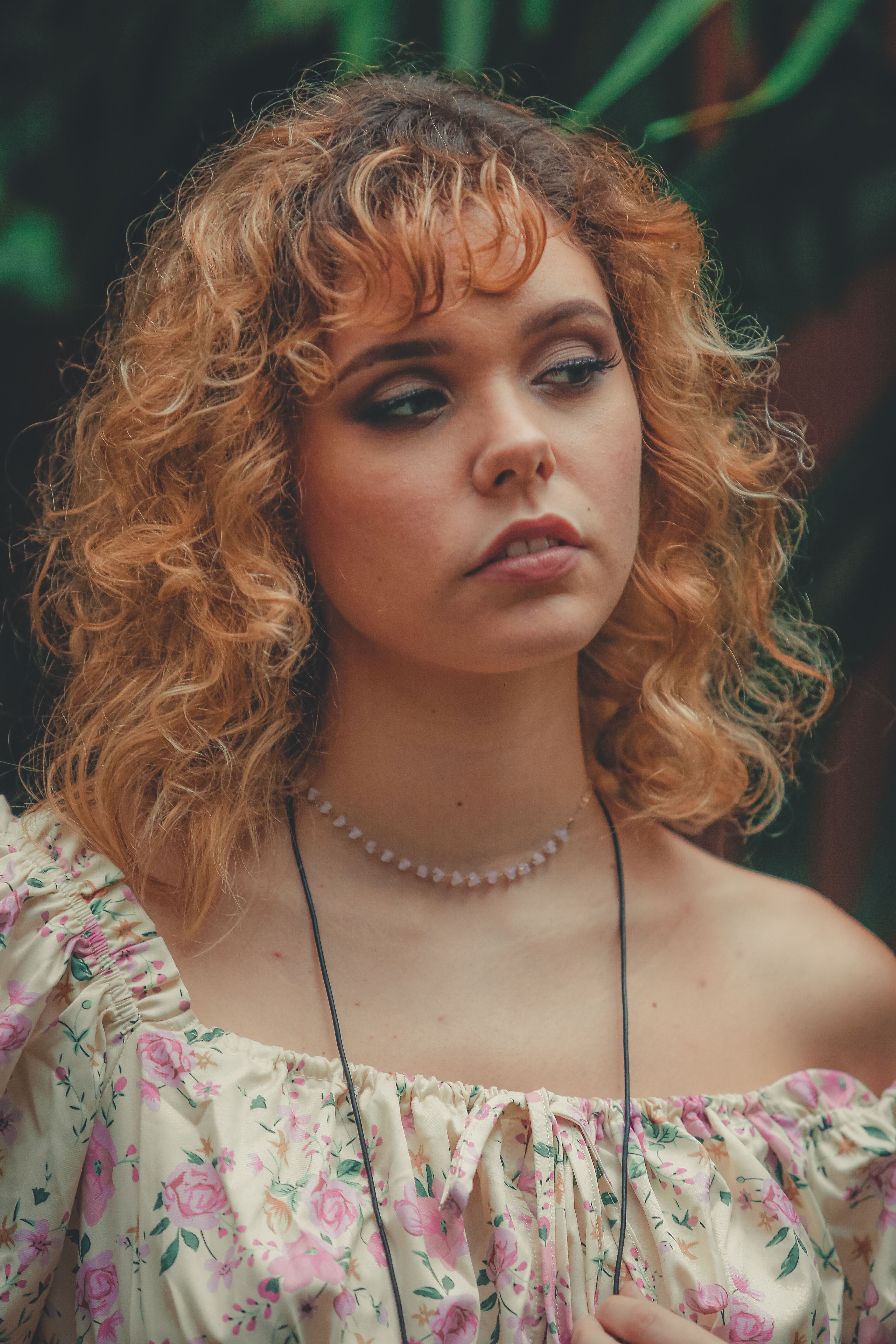 Portrait Photo of Woman With Brown Curly Hair · Free Stock Photo