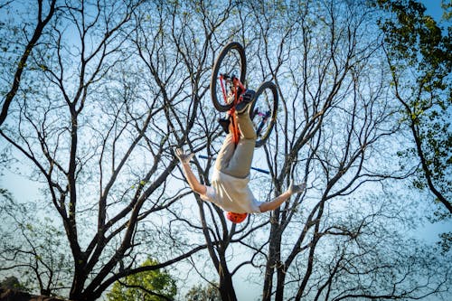 Gratis lagerfoto af baglæns salto, BMX, ekstremsport