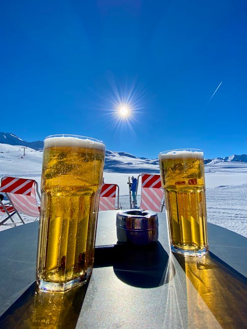 Free stock photo of alps, beer mug, helmet