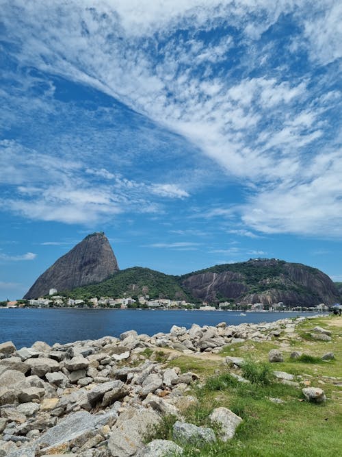 Foto stok gratis awan putih, batu, brasil
