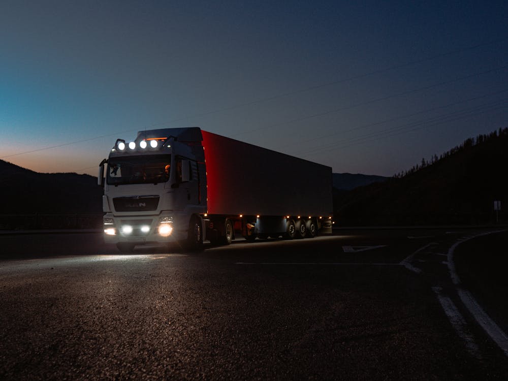 Free Photograph of a Truck with Lights Stock Photo