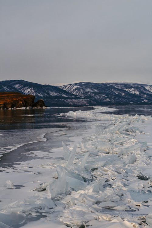 Frozen Lake in the Nature