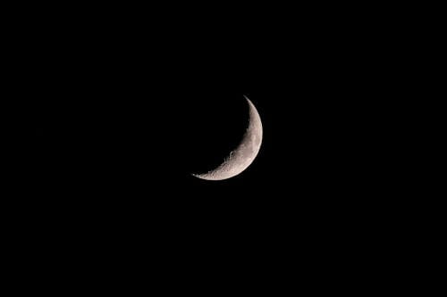 A Crescent Moon at Night