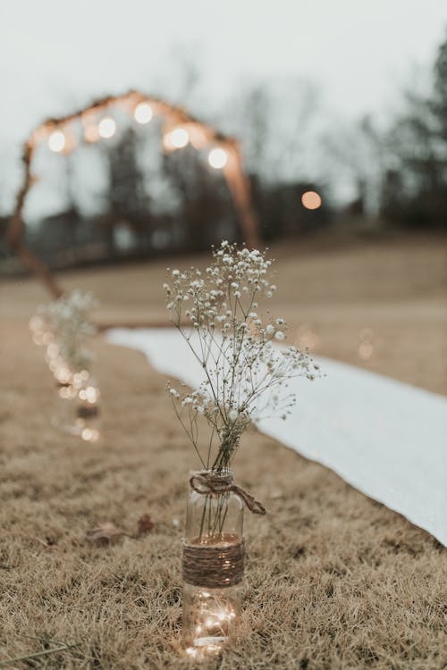 A Flowers in the Glass Vase 