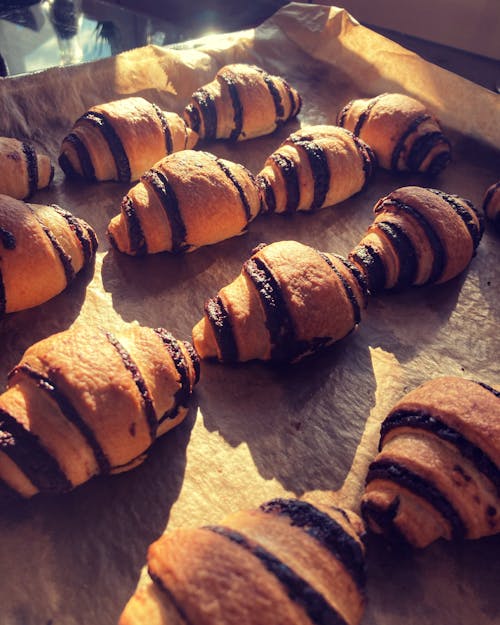 Close-Up shot of Rugelach Breads
