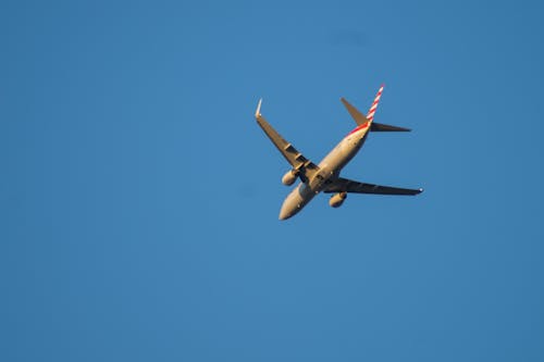 Free stock photo of airplane, blue sky